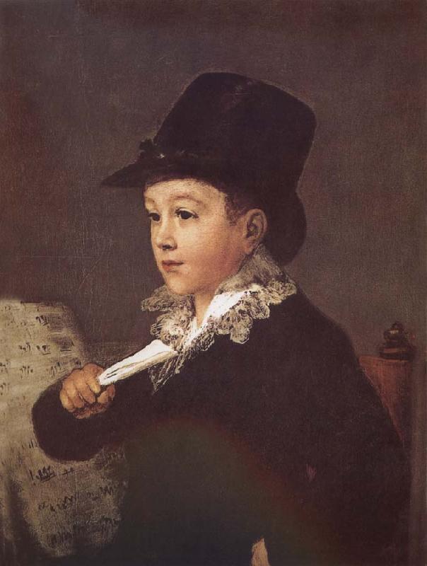 Francisco Goya Portrait of Mariano Goya Sweden oil painting art